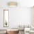 Lampa sufitowa MARSHALL WHITE / RATTAN 3xE27 O50cm MLP7488 Milagro