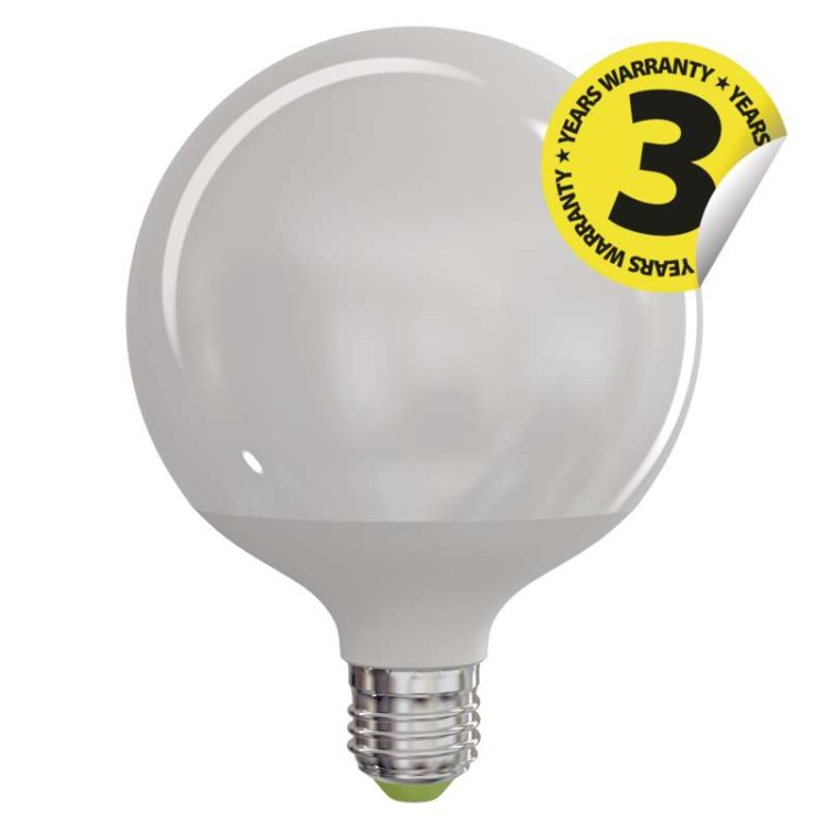 Żarówka dekoracyjna LED Classic Globe 18W E27 ZQ2181 Emos barwa neutralna 4100K duza kula kulista okrągła biała