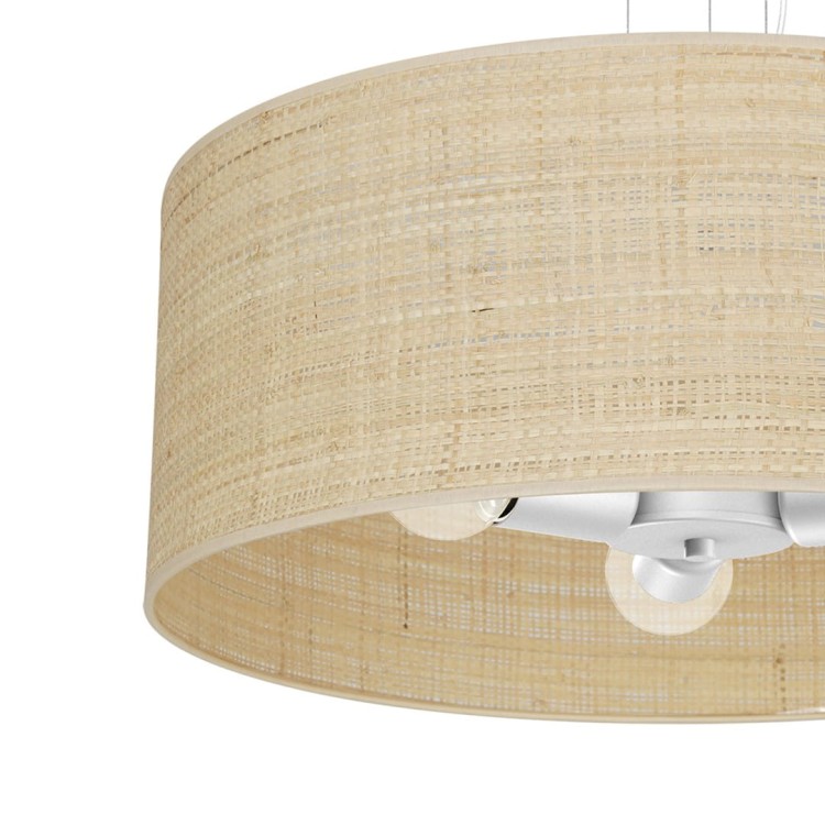 Lampa wisząca MARSHALL WHITE / RATTAN 3xE27 MLP7490 Milagro