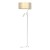 Lampa podłogowa MARSHALL WHITE / RATTAN 1xE27 + 1x mini GU10 MLP7492 Milagro