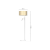 Lampa podłogowa MARSHALL WHITE / RATTAN 1xE27 + 1x mini GU10 MLP7492 Milagro