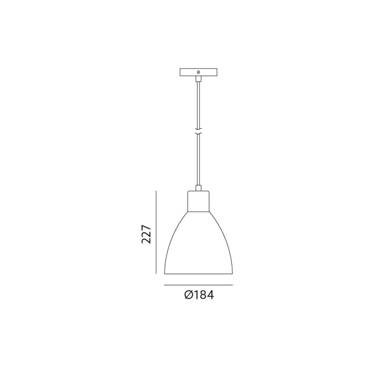 Lampa sufitowa wisząca Industrialna VIGE Kobi KRVB Gipsowa Loft Art of Light E27 LED IP20 nowoczesna oprawa oświetleniowa żyrandol czarna pojedyncza