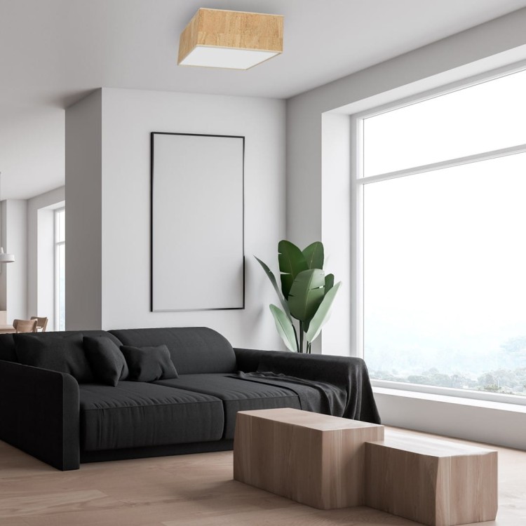 Lampa sufitowa CORK White/Cork 2xE27 MLP7517 Milagro