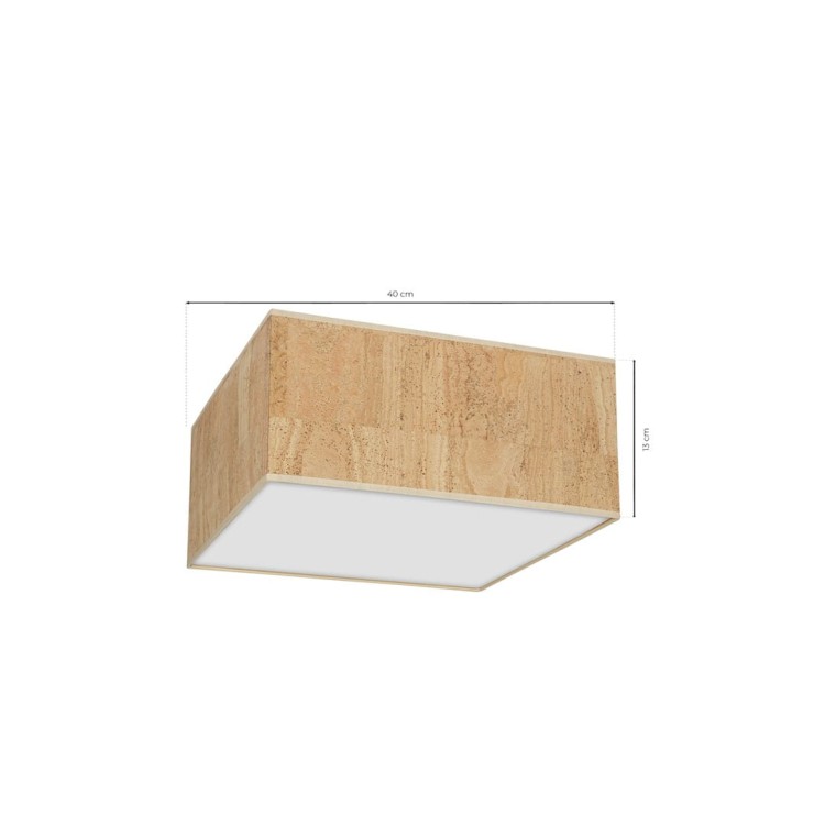 Lampa sufitowa CORK White/Cork 2xE27 MLP7517 Milagro