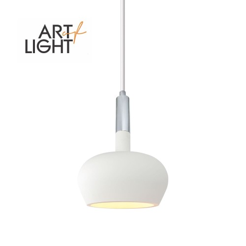 Lampa sufitowa wisząca Industrialna CASA Kobi KRCA Gipsowa Loft Art of Light GU10 LED IP20 nowoczesna oprawa oświetleniowa żyrandol biała pojedyncza