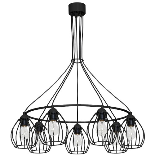 Lampa Wisząca DON BLACK 7xE27 MLP752 Milagro