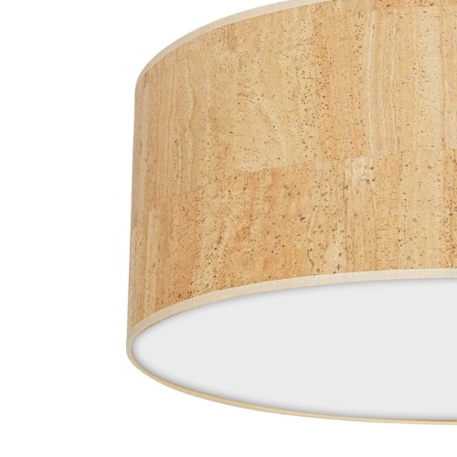 Lampa sufitowa CORK White/Cork 3xE27  O50cm MLP7521 Milagro