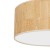 Lampa sufitowa CORK White/Cork 3xE27  O50cm MLP7521 Milagro