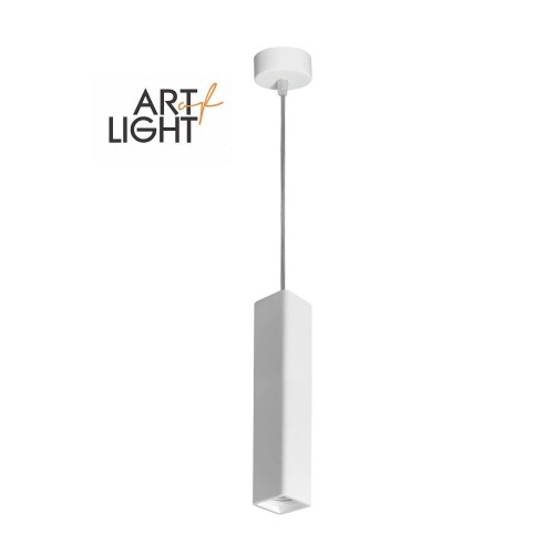 Lampa sufitowa wisząca Industrialna LEONE Kobi KRLE Gipsowa Loft Art of Light GU10 LED IP20 nowoczesna oprawa oświetleniowa żyrandol biała pojedyncza