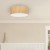 Lampa sufitowa CORK White/Cork 3xE27  O50cm MLP7521 Milagro