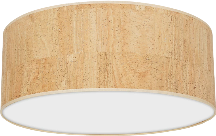 Lampa sufitowa CORK White/Cork 3xE27  O50cm MLP7521 Milagro