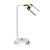 Lampa biurkowa Industrialna Loft JOKER WHITE/GOLD 1xGU10 MLP7536 Milagro GU10 36cm nowoczesna lampka nocna stołowa regulowana metalowa biała biało złota Inspiracje Premium
