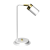 Lampa biurkowa Industrialna Loft JOKER WHITE/GOLD 1xGU10 MLP7536 Milagro GU10 36cm nowoczesna lampka nocna stołowa regulowana metalowa biała biało złota Inspiracje Premium