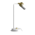 Lampa biurkowa Industrialna Loft JOKER WHITE/GOLD 1xGU10 MLP7536 Milagro GU10 36cm nowoczesna lampka nocna stołowa regulowana metalowa biała biało złota Inspiracje Premium