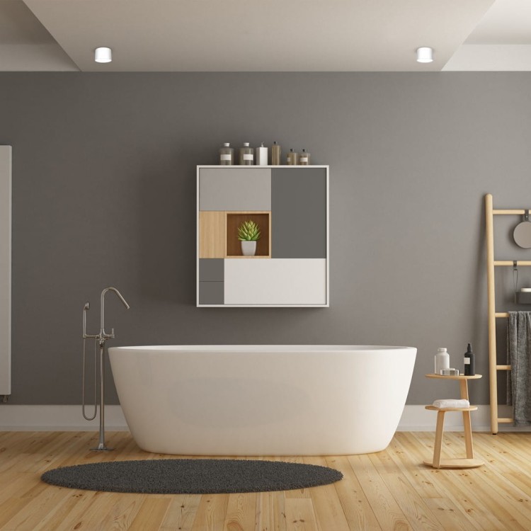 Lampa sufitowa downlight natynkowa DIXIE White 1xGX53 MLP7538 Milagro GX53 8cm Spot oświetleniowa nowoczesna sufitowa metal biały biała Inspiracje Premium