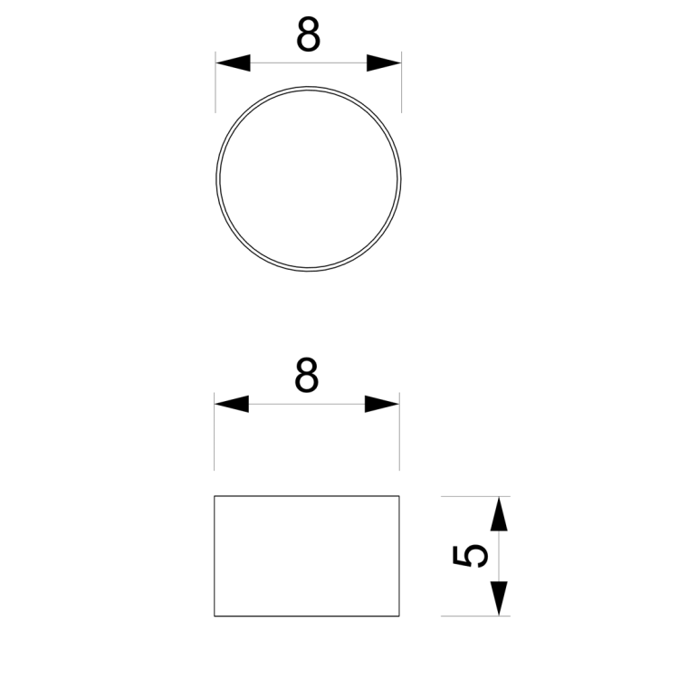 Lampa sufitowa downlight natynkowa DIXIE White 1xGX53 MLP7538 Milagro GX53 8cm Spot oświetleniowa nowoczesna sufitowa metal biały biała Inspiracje Premium