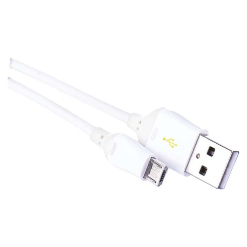 Przewód kabel do USB 2.0 Quick Charge wtyk A - wtyk micro B 1m SM7004W Emos telefon tablet smartfon pad PS4 metrowy biały