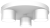 Lampa sufitowa DIXIE White  3xGX53 MLP7541 Milagro