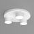 Lampa sufitowa DIXIE White  3xGX53 MLP7541 Milagro