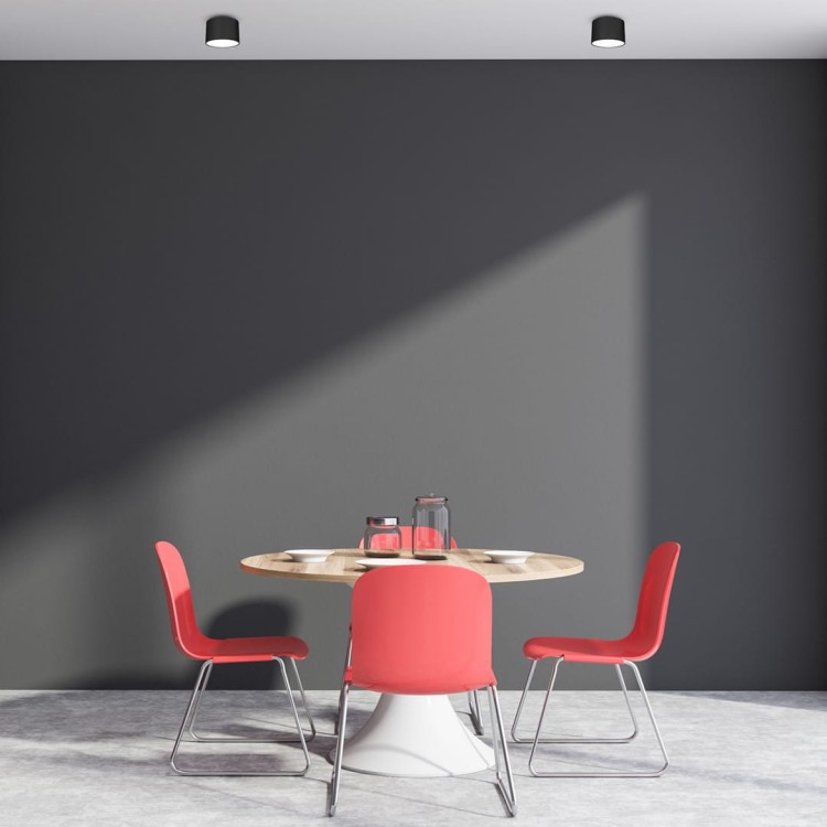 Lampa sufitowa downlight natynkowa DIXIE Black 1xGX53 MLP7543 Milagro GX53 8cm Spot oświetleniowa nowoczesna sufitowa metal czarny czarna Inspiracje Premium