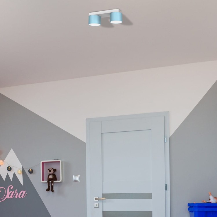 Lampa sufitowa DIXIE Blue/White 2xGX53 MLP7549 Milagro
