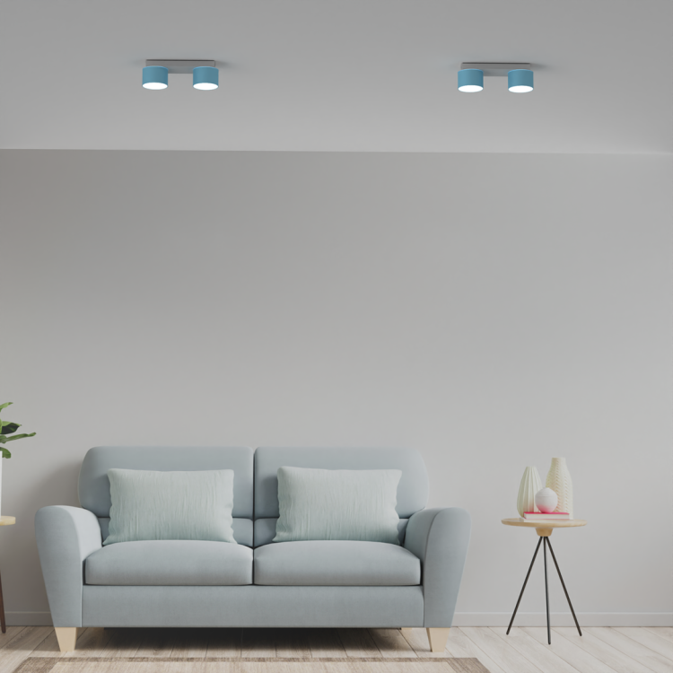 Lampa sufitowa DIXIE Blue/White 2xGX53 MLP7549 Milagro