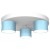 Lampa sufitowa DIXIE Blue/White 3xGX53 MLP7551 Milagro
