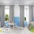 Lampa sufitowa DIXIE Blue/White 3xGX53 MLP7551 Milagro