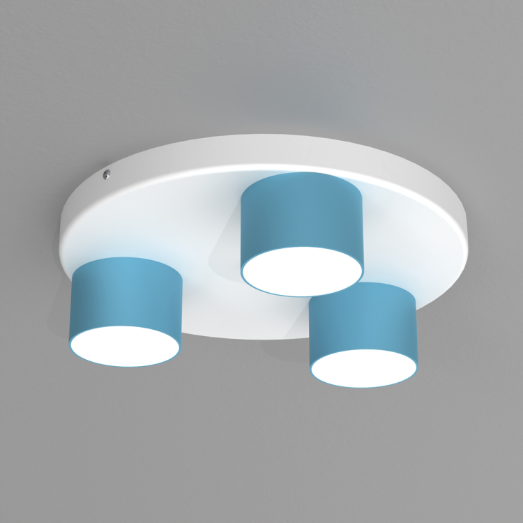 Lampa sufitowa DIXIE Blue/White 3xGX53 MLP7551 Milagro