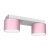 Lampa sufitowa DIXIE Pink/White  2xGX53 MLP7554 Milagro