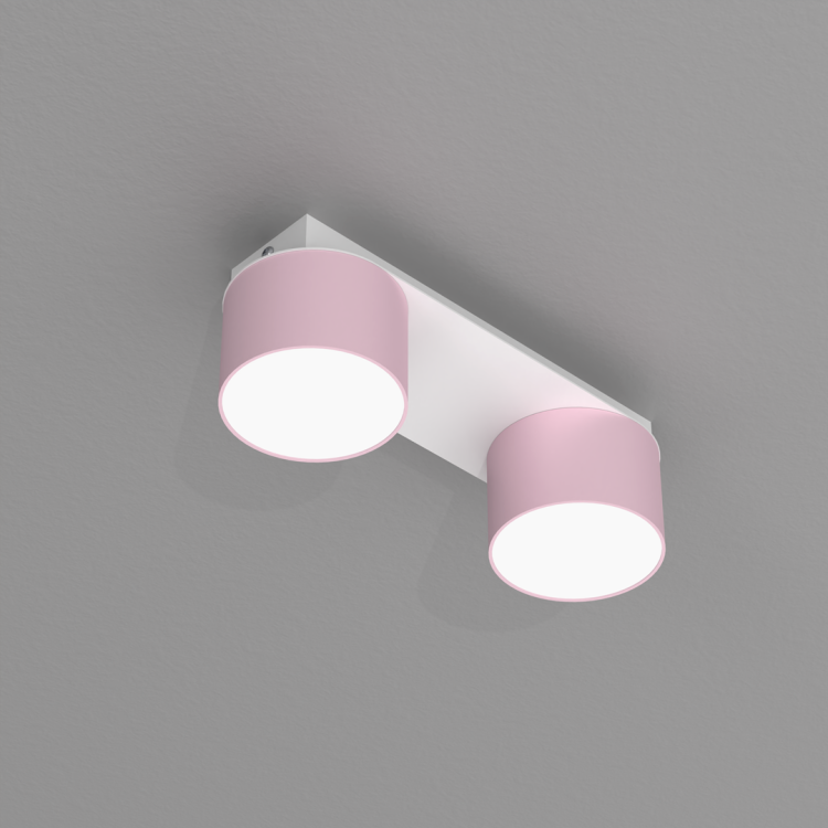 Lampa sufitowa DIXIE Pink/White  2xGX53 MLP7554 Milagro