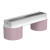 Lampa sufitowa DIXIE Pink/White  2xGX53 MLP7554 Milagro