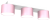 Lampa sufitowa DIXIE Pink/White  3xGX53 MLP7555 Milagro