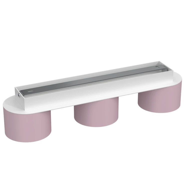 Lampa sufitowa DIXIE Pink/White  3xGX53 MLP7555 Milagro
