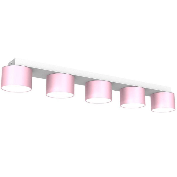 Lampa sufitowa DIXIE Pink/White  5xGX53 MLP7557 Milagro