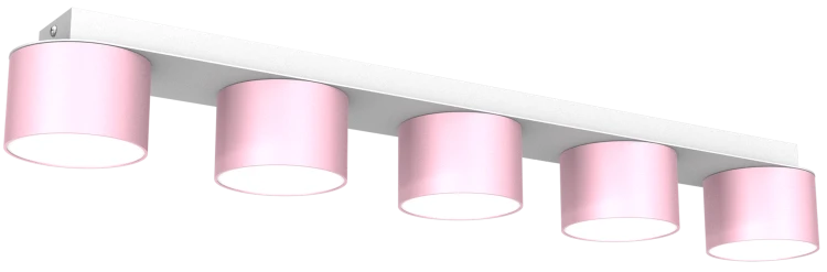 Lampa sufitowa DIXIE Pink/White  5xGX53 MLP7557 Milagro