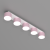 Lampa sufitowa DIXIE Pink/White  5xGX53 MLP7557 Milagro