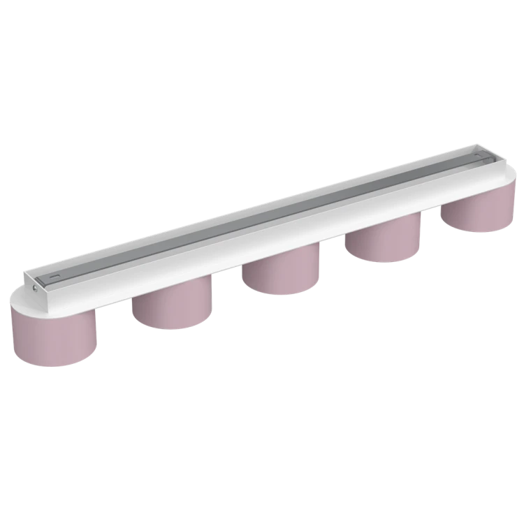 Lampa sufitowa DIXIE Pink/White  5xGX53 MLP7557 Milagro