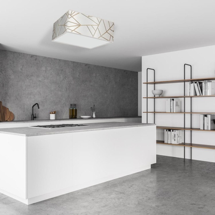 Lampa sufitowa ZIGGY WHITE White/Gold 3xE27 MLP7564 Milagro