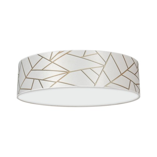 Lampa sufitowa ZIGGY WHITE White/Gold 3xE27 O50cm MLP7567 Milagro