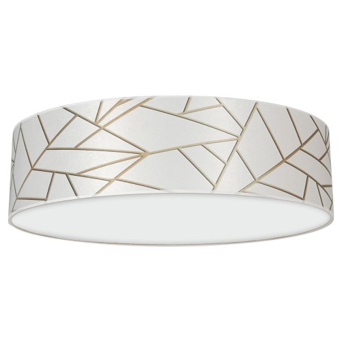Lampa sufitowa ZIGGY WHITE White/Gold 3xE27 O50cm MLP7567 Milagro