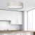 Lampa sufitowa ZIGGY WHITE White/Gold 3xE27 O50cm MLP7567 Milagro