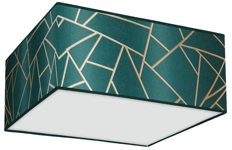 Lampa sufitowa ZIGGY GREEN Gold/Bottle green 2xE27 MLP7574 Milagro