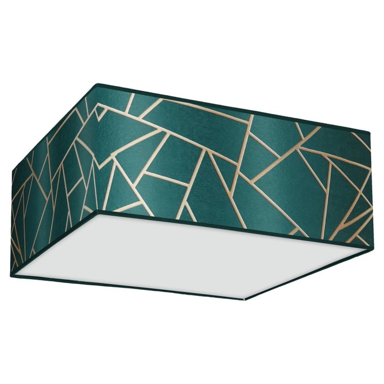 Lampa sufitowa ZIGGY GREEN Gold/Bottle green 3xE27 MLP7575 Milagro