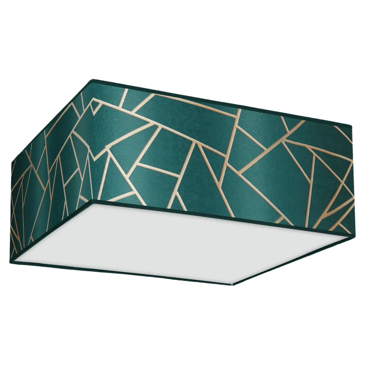 Lampa sufitowa ZIGGY GREEN Gold/Bottle green 3xE27 MLP7575 Milagro