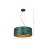Lampa wisząca ZIGGY WHITE Gold/Bottle green  3xE27 MLP7580 Milagro