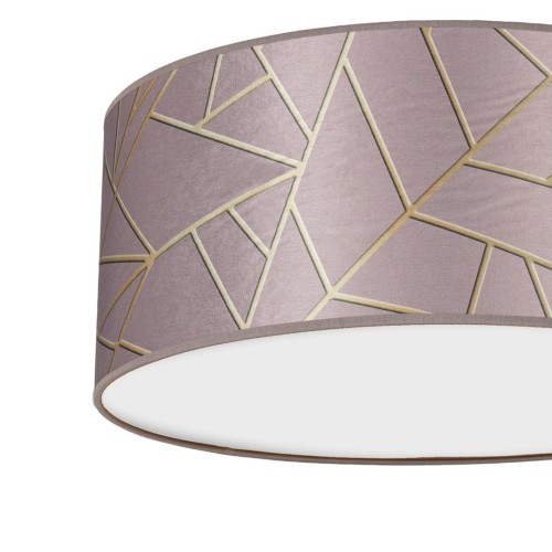 Lampa sufitowa ZIGGY PINK Gold/Pink 2xE27 O40cm MLP7585 Milagro