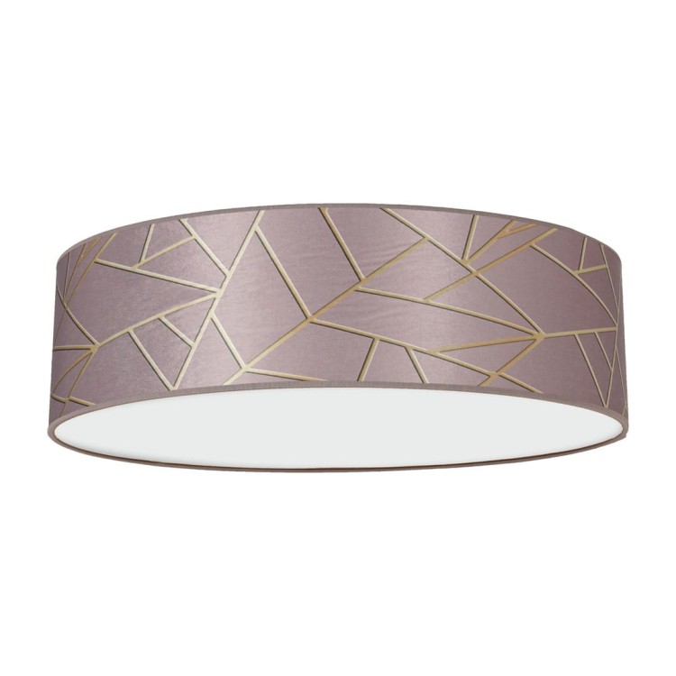 Lampa sufitowa ZIGGY PINK Gold/Pink 3xE27 O50cm MLP7586 Milagro