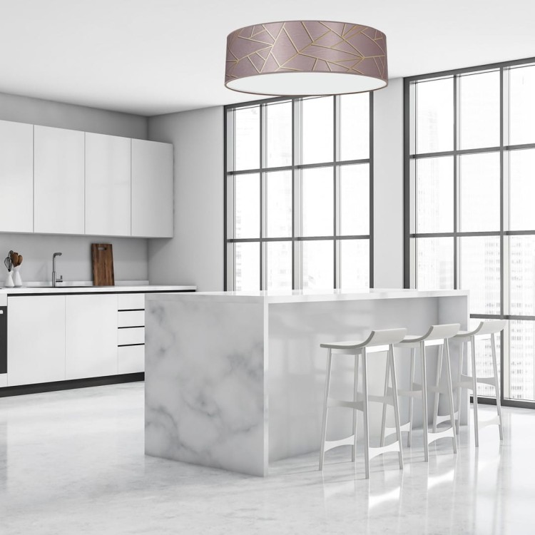 Lampa sufitowa ZIGGY PINK Gold/Pink 3xE27 O50cm MLP7586 Milagro