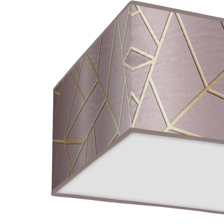 Lampa sufitowa ZIGGY PINK Gold/Pink 2xE27 MLP7588 Milagro